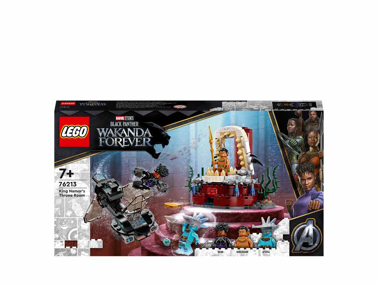 Lego marvel la stanza del trono di re namor