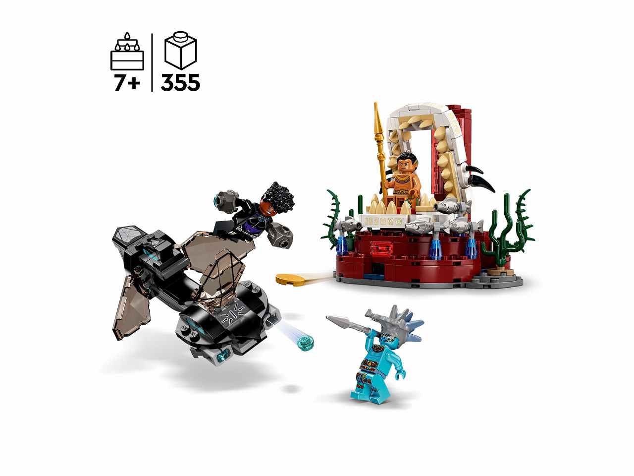 Lego marvel la stanza del trono di re namor