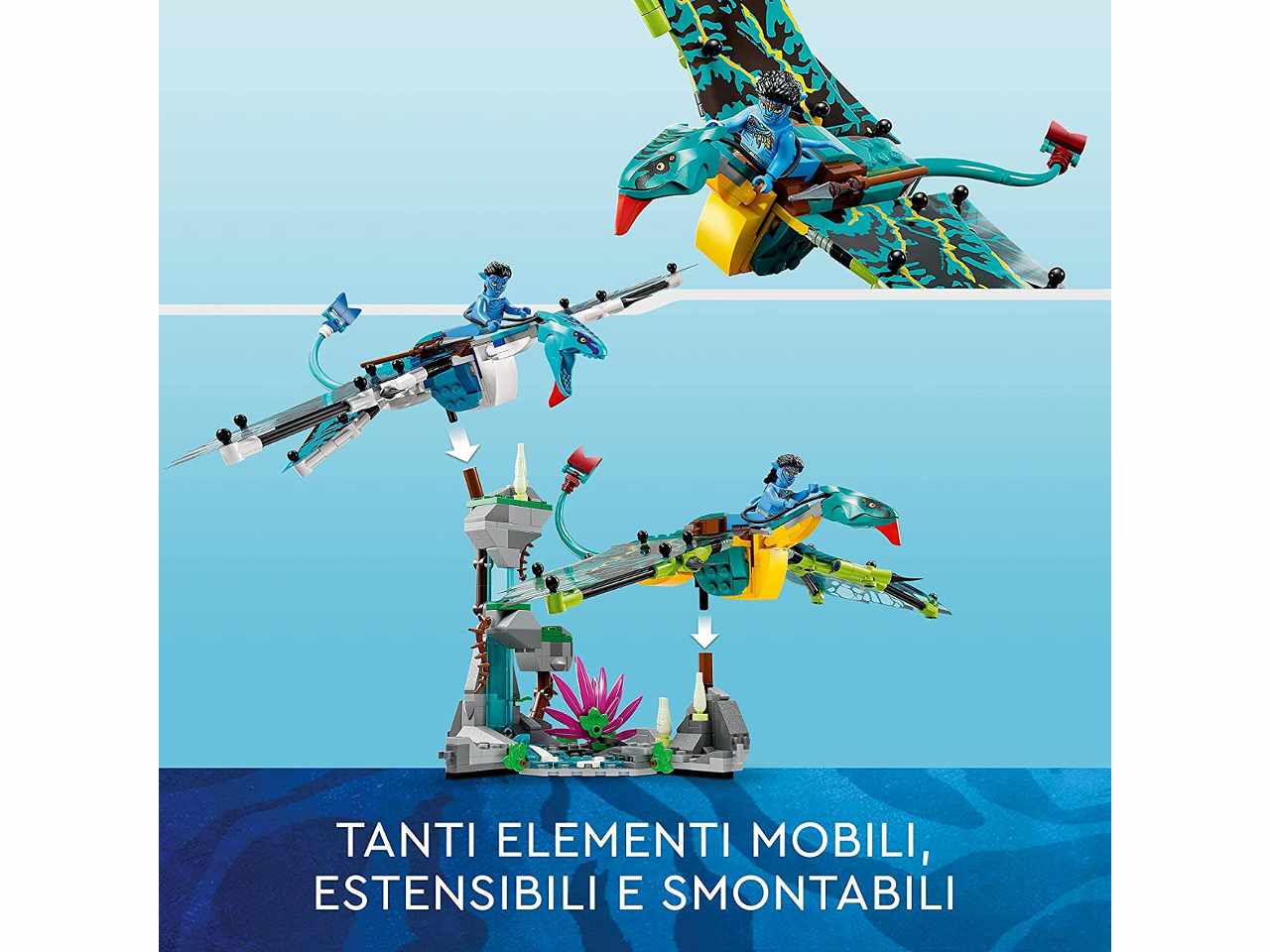 Lego Avatar Il Primo Volo sulla Banshee di Jake e Neytiri 75572