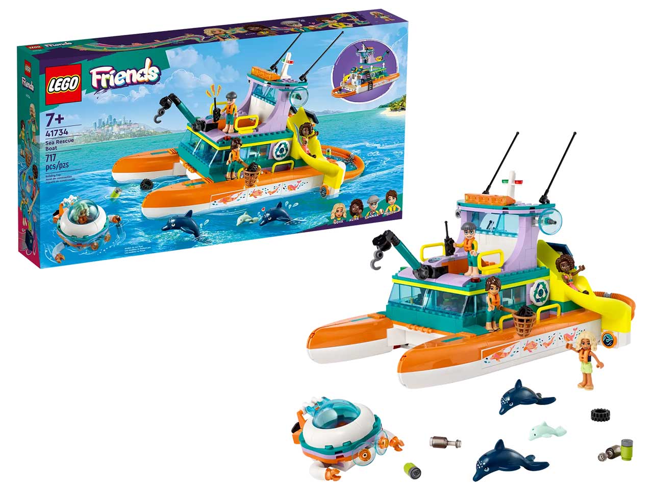 Lego Friends Catamarano di Salvataggio 41734