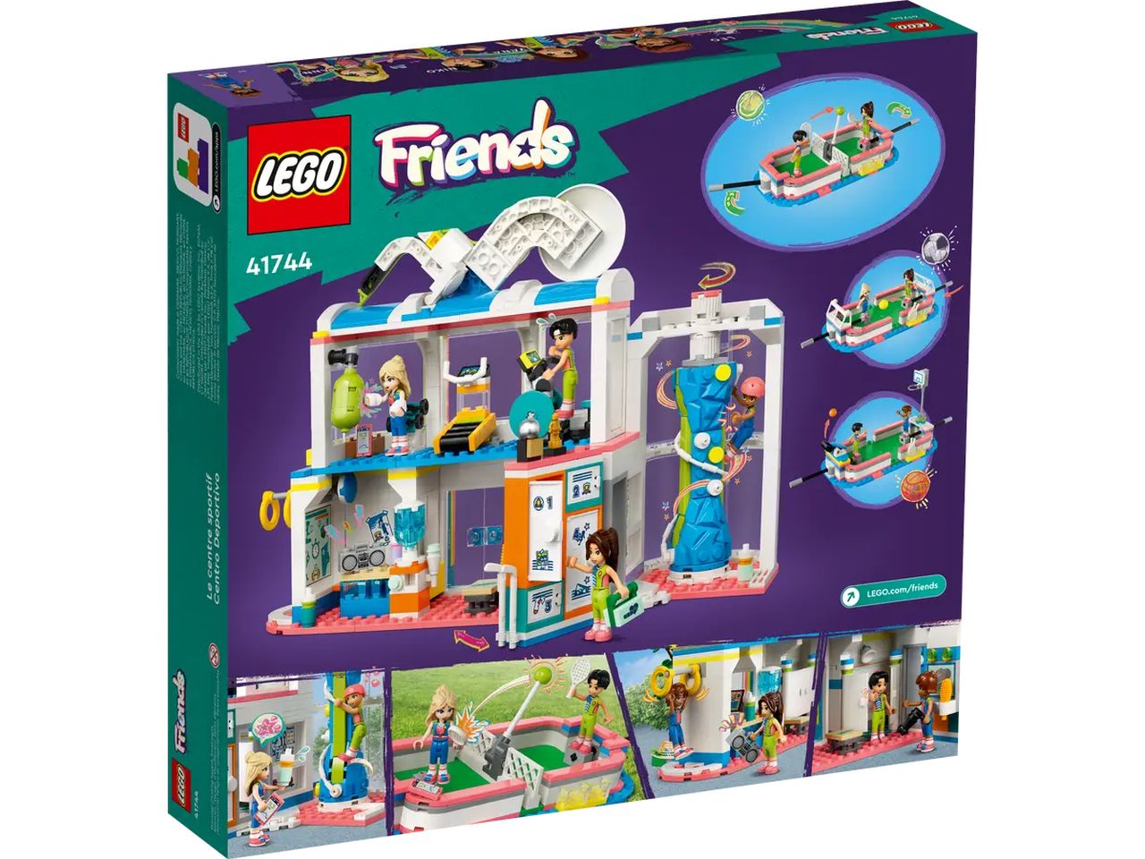 Lego Friends Centro Sportivo con Gioco del Calcio, Basket e Tennis 41744