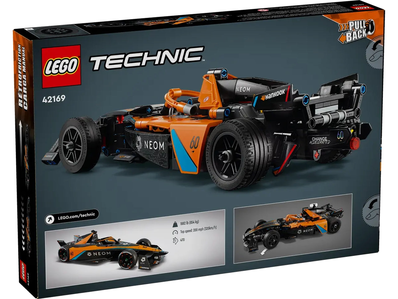 Lego technic neom mclaren formula e race car