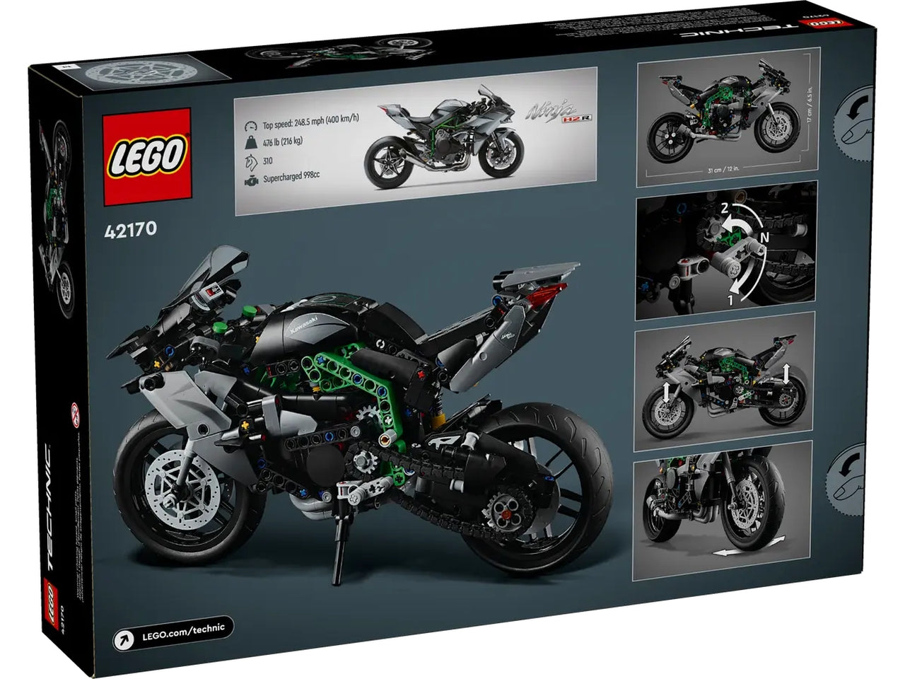 Lego technic motocicletta kawasaki ninja h2r