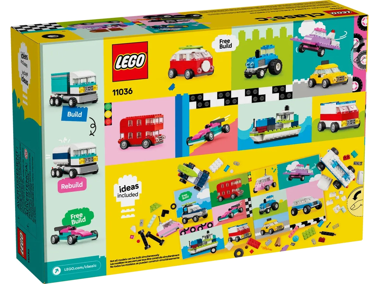 Lego classic veicoli creativi