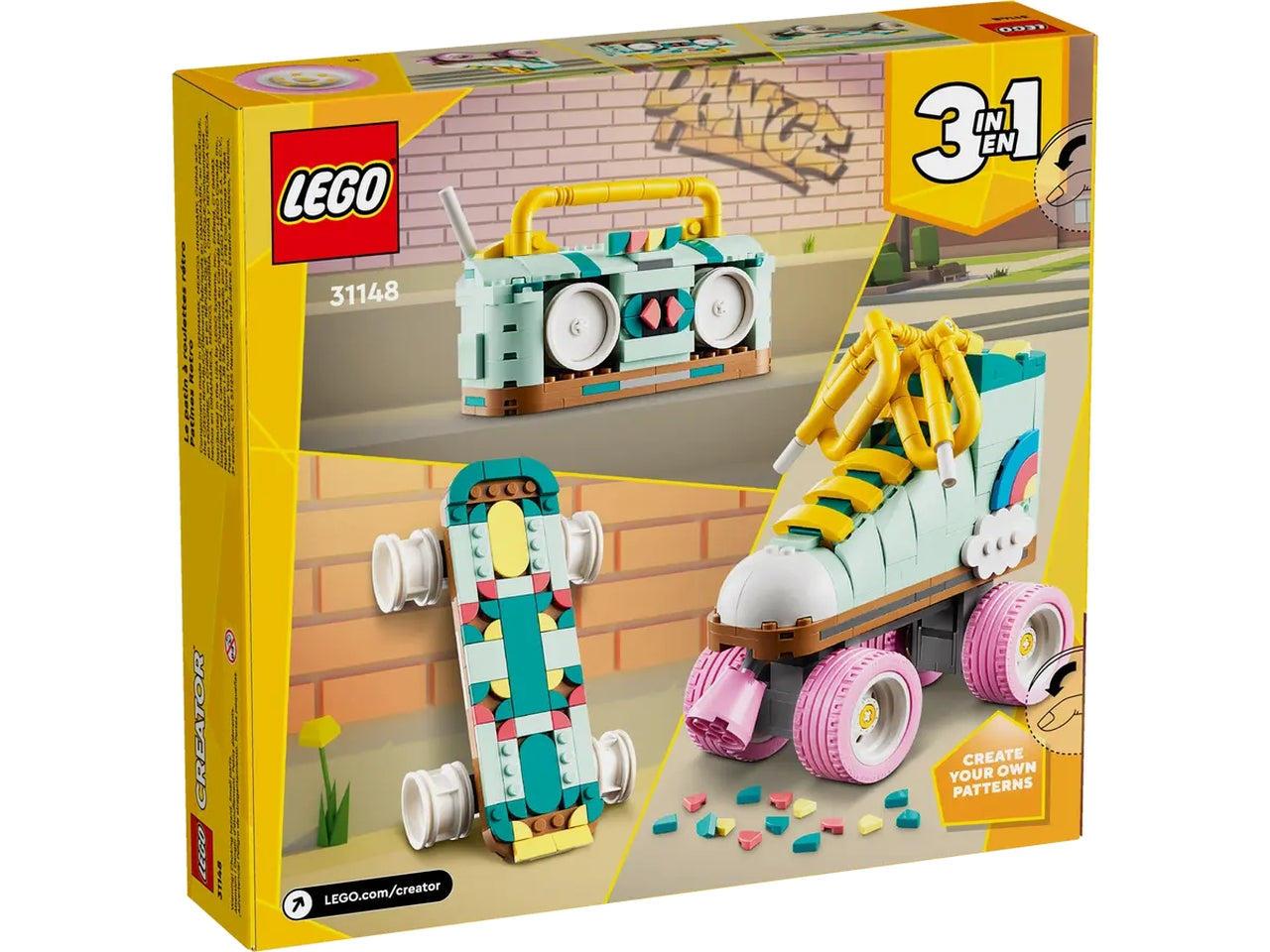 Lego creator pattino a rotelle retrò