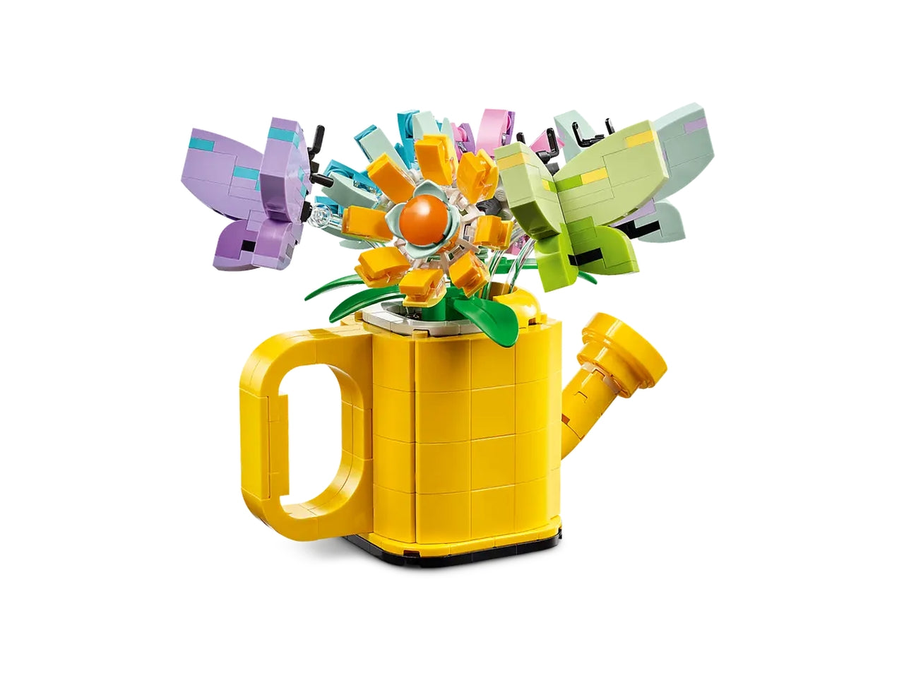 Lego creator innaffiatoio con fiori