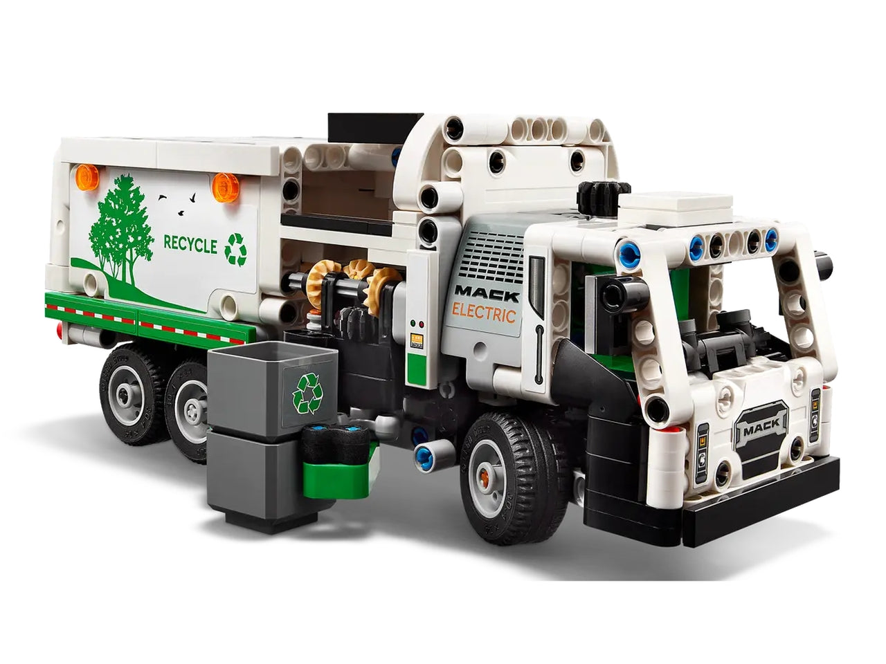 Lego technic camion della spazzatura mack lr electric