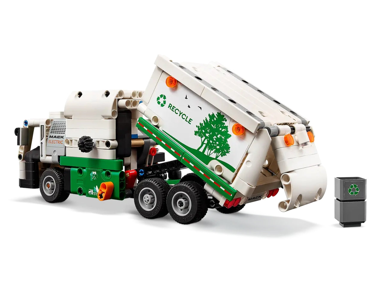 Lego technic camion della spazzatura mack lr electric