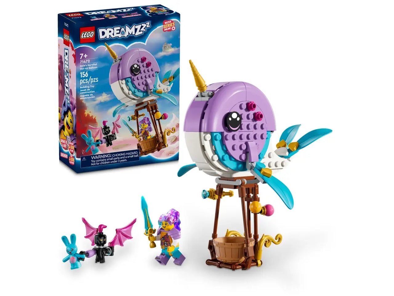 Lego dreamzzz la mongolfiera-narvalo di izzie $
