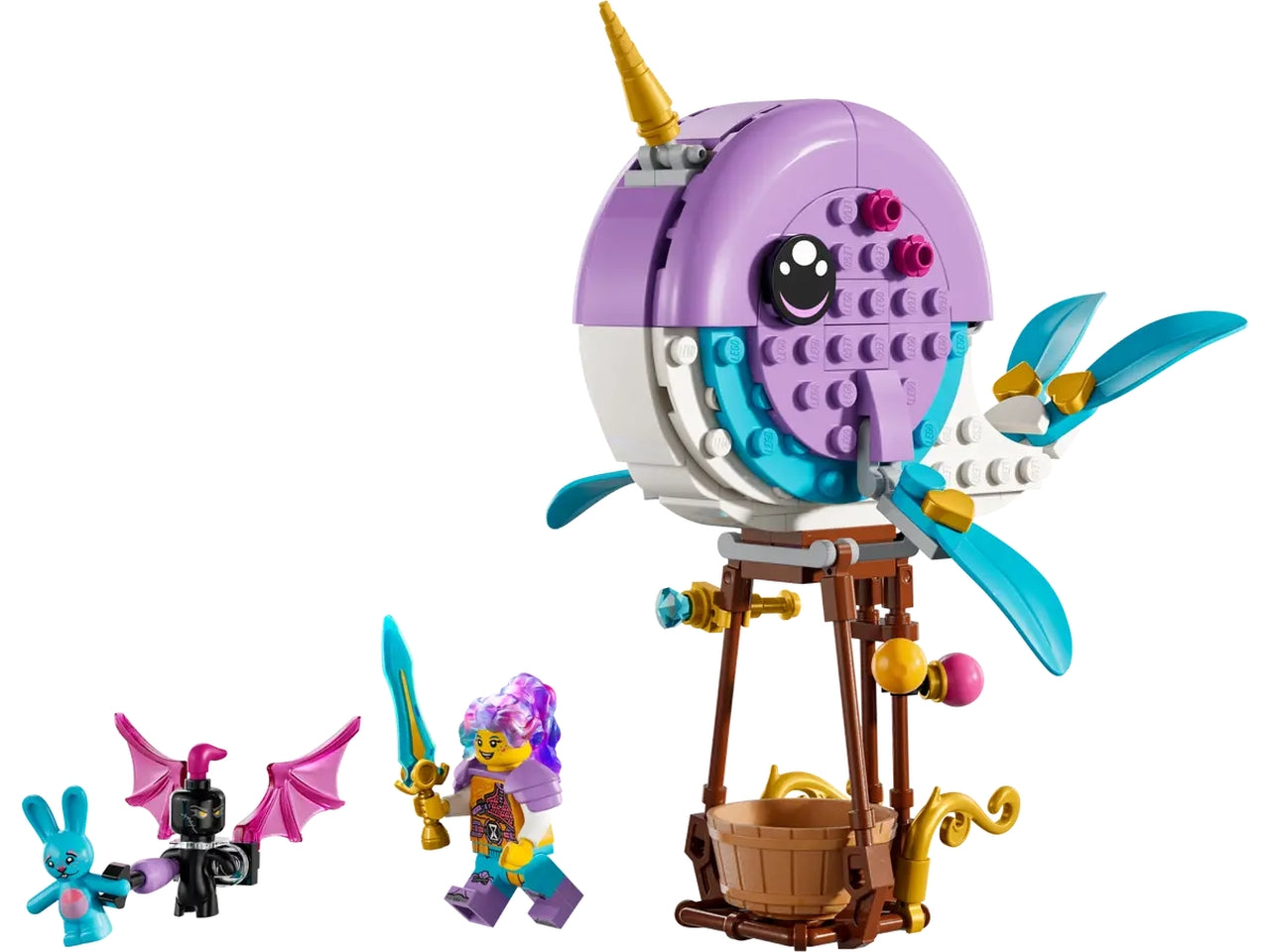 Lego dreamzzz la mongolfiera-narvalo di izzie $