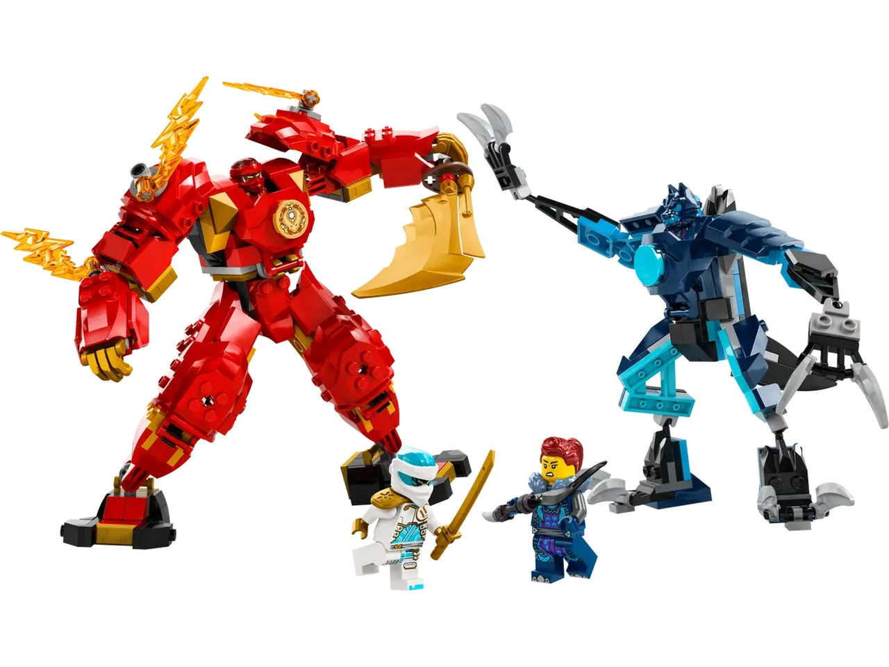 Lego ninjago mech elemento fuoco di kai