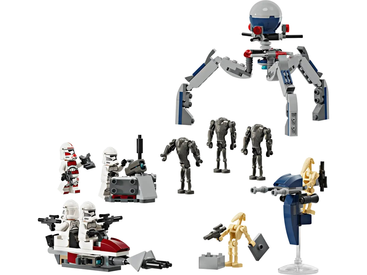 Lego star wars battle pack clone trooper e battle droid