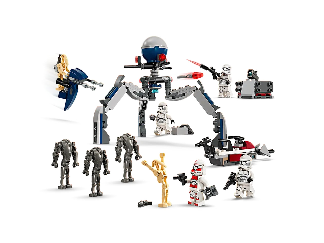 Lego star wars battle pack clone trooper e battle droid