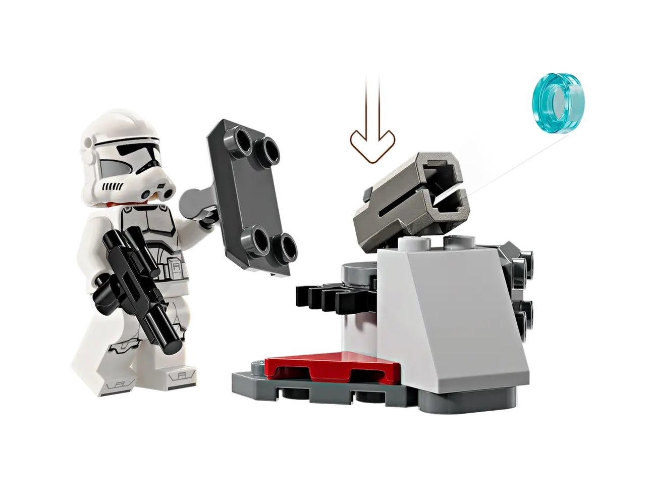 Lego star wars battle pack clone trooper e battle droid