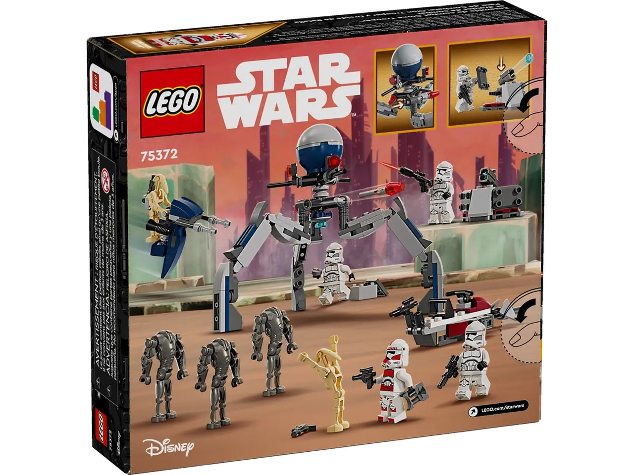 Lego star wars battle pack clone trooper e battle droid