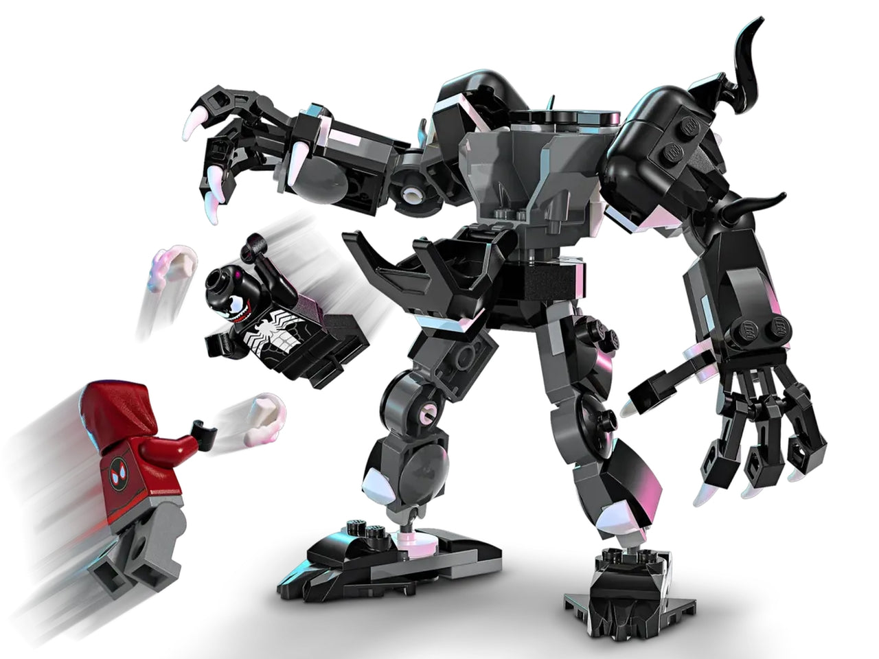 Lego super heroes marvel mech di venom vs. miles morales