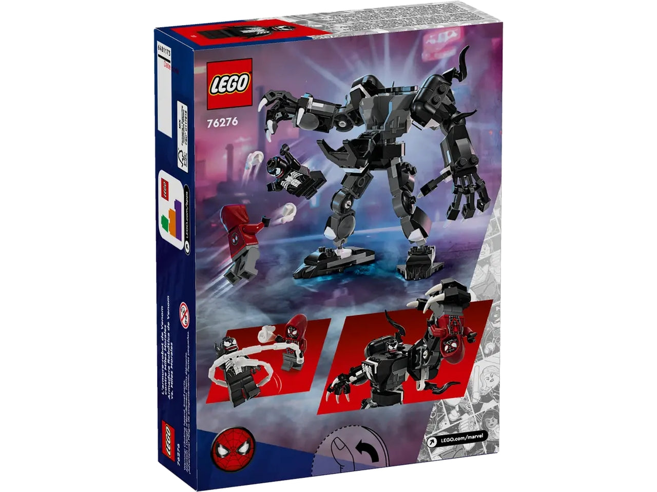 Lego super heroes marvel mech di venom vs. miles morales