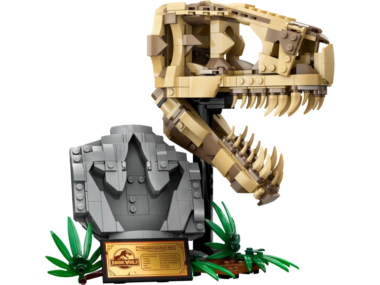 Lego jurassic world fossili di dinosauro: teschio di t.rex
