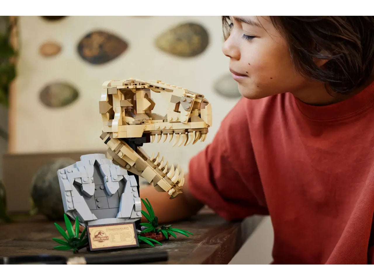Lego jurassic world fossili di dinosauro: teschio di t.rex