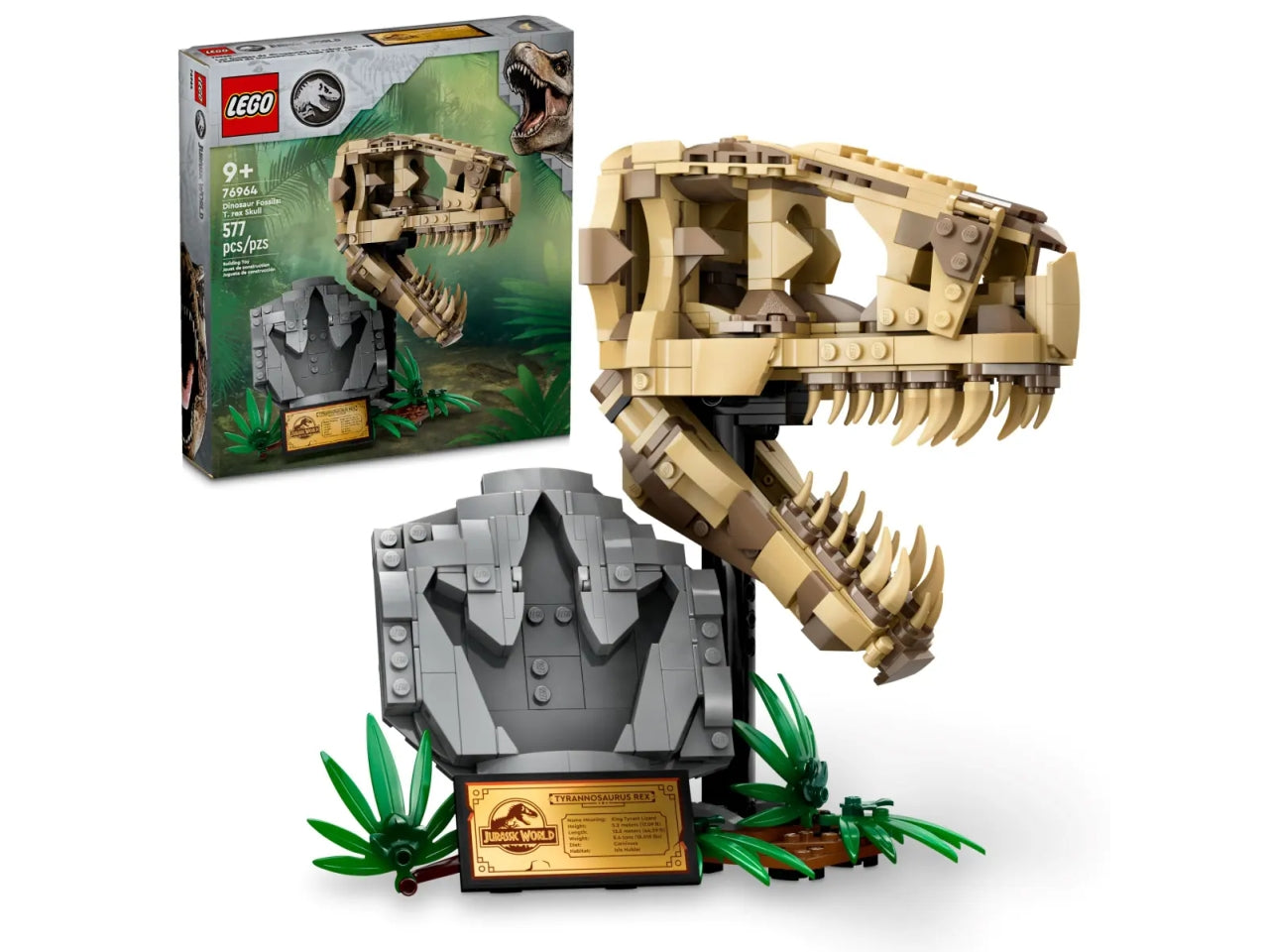 Lego jurassic world fossili di dinosauro: teschio di t.rex
