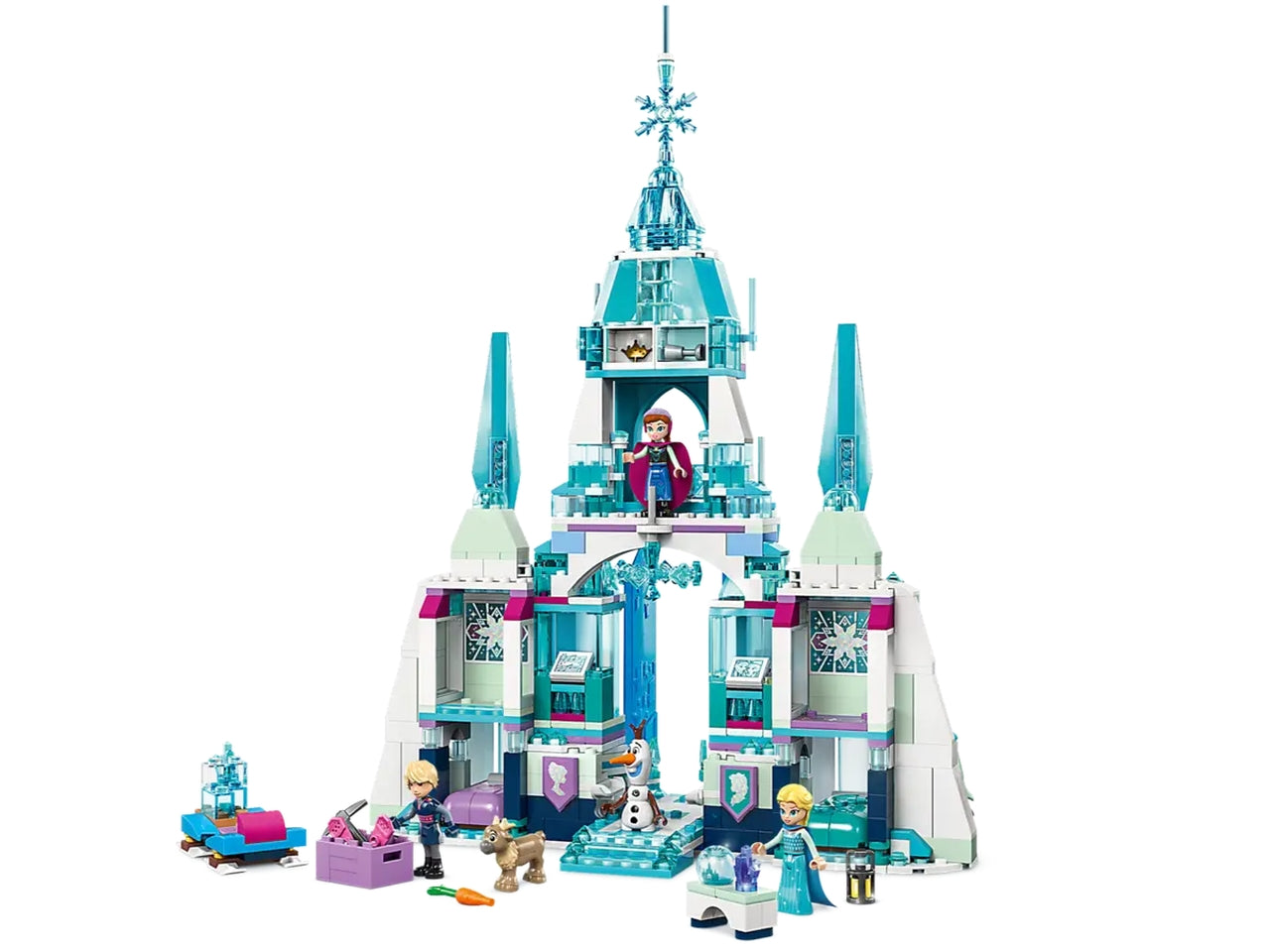 Lego Disney Princess il Palazzo di Ghiaccio di Elsa di Frozen, set di mattoncini in scatola da 630 pezzi, per bambine 6+ anni 43244