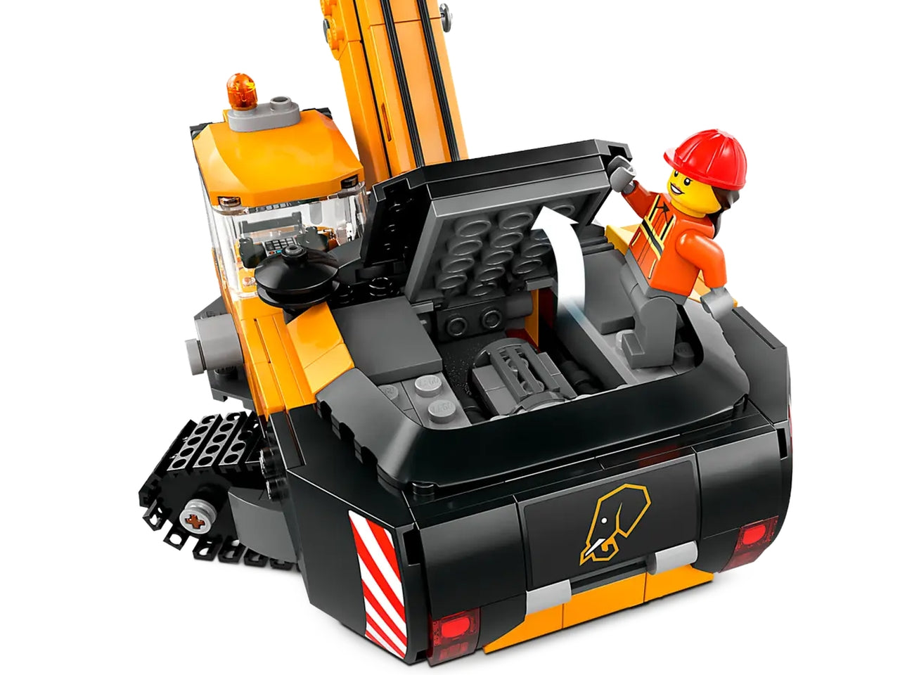 Lego City Big Vehicles Escavatore da cantiere giallo, set di costruzioni in scatola da 633 pezzi, per ragazzo 8+anni 60420
