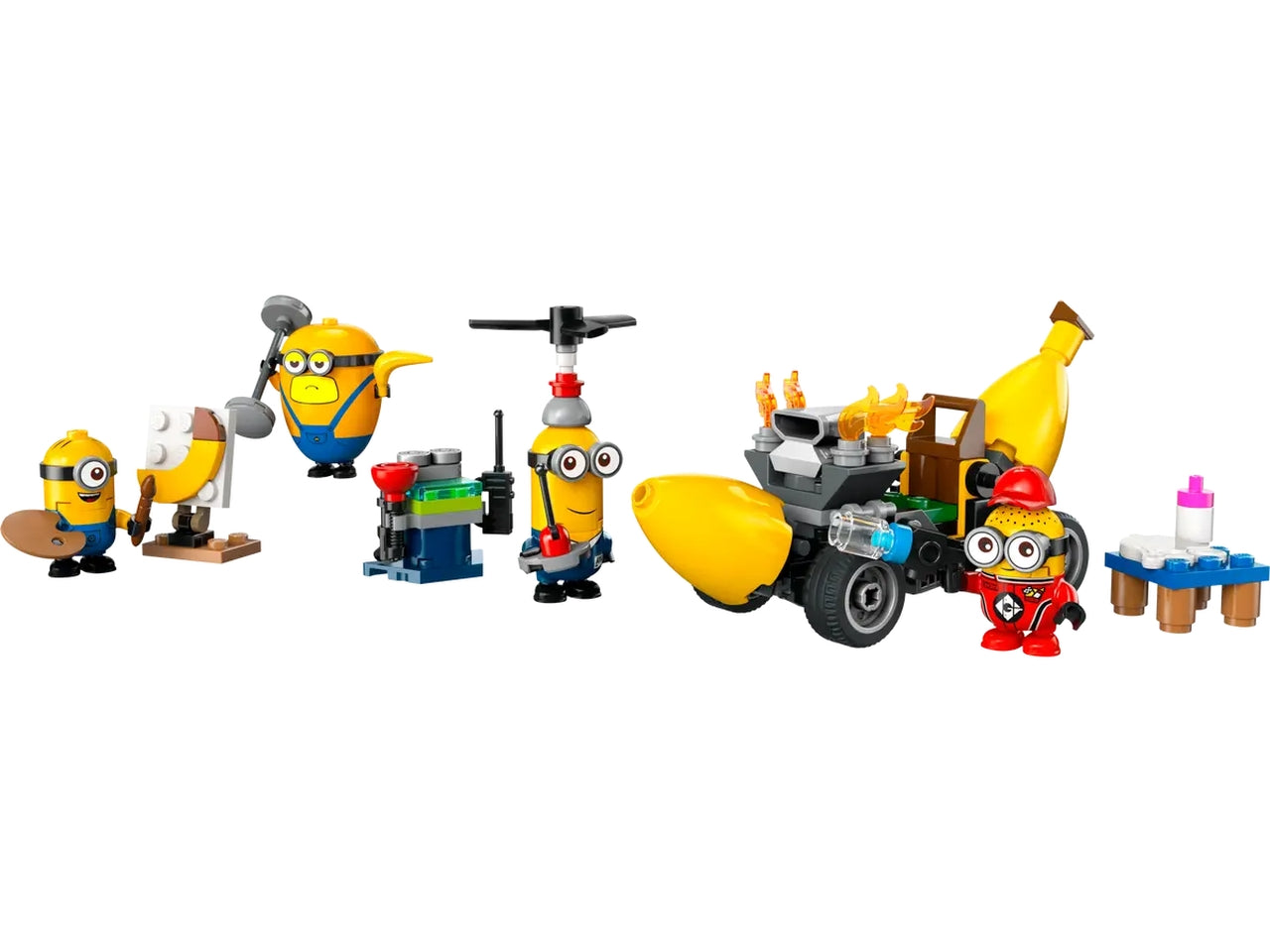 Lego Minions e l' auto Banana in scatola con 136 pezzi per bambini di 6+ anni, 75580