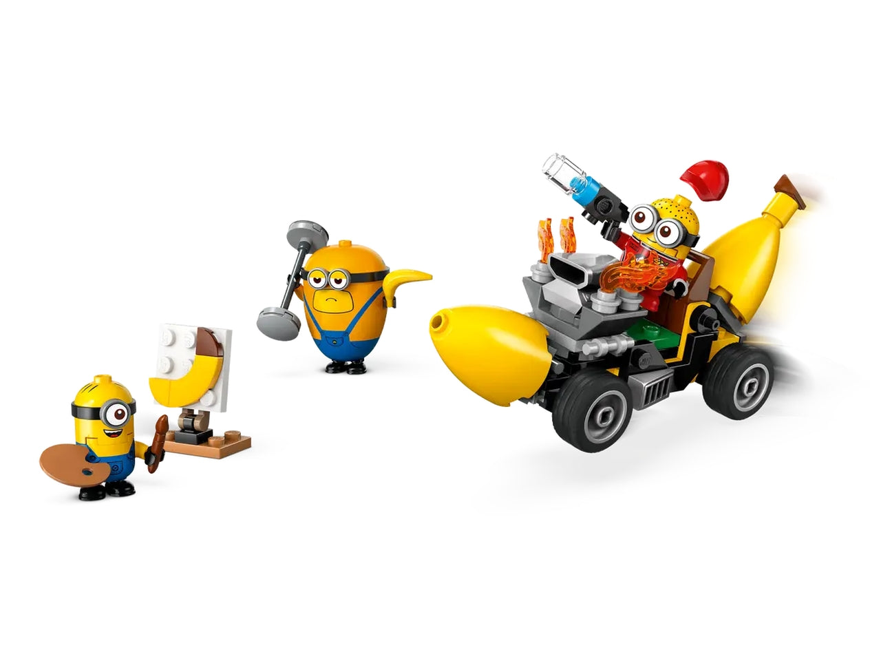 Lego Minions e l' auto Banana in scatola con 136 pezzi per bambini di 6+ anni, 75580