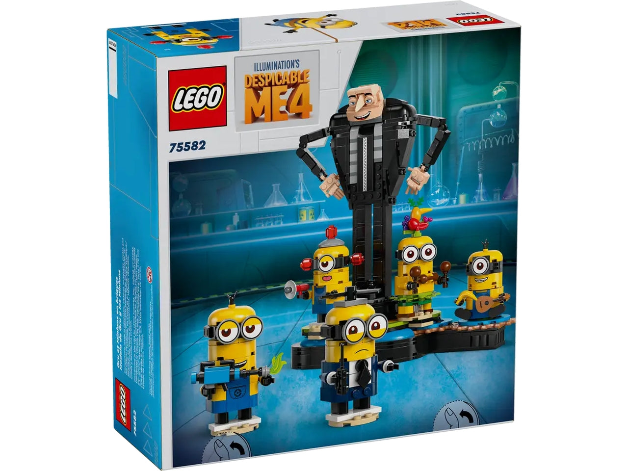 Lego Gru e Minions in mattoncini in scatola da 839 pezzi, 9+ anni, 75582