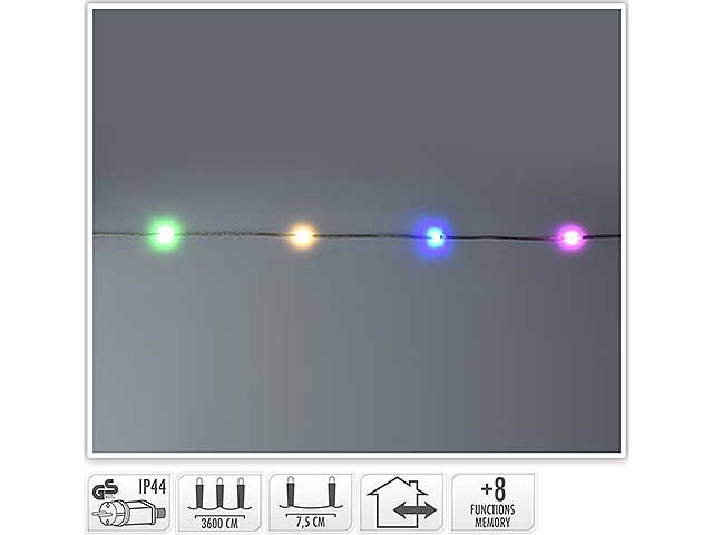 Catena luci 480led multicolor uso esterno ax9611520