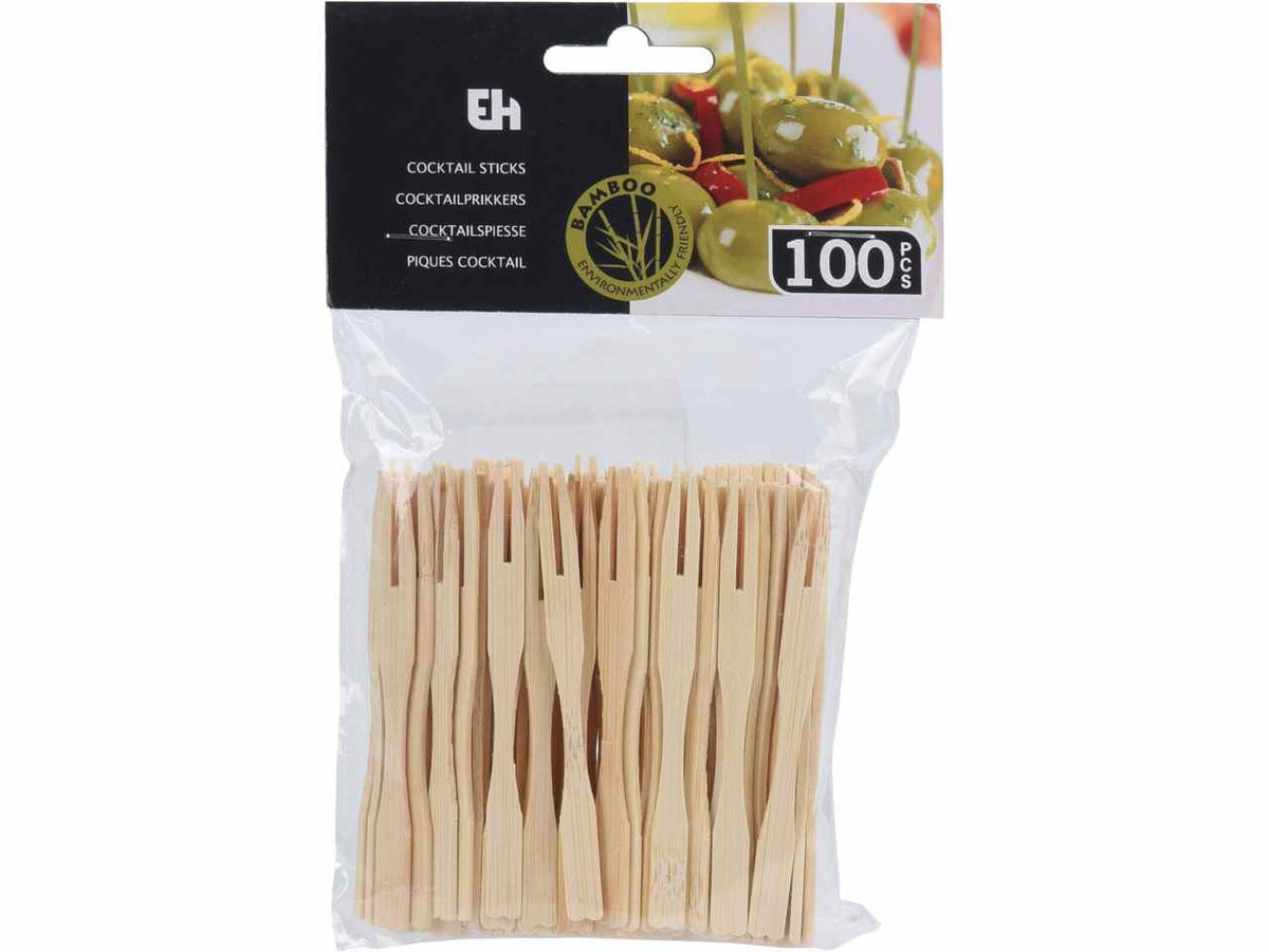 Forchettine bambu 100 pezzi 408200640