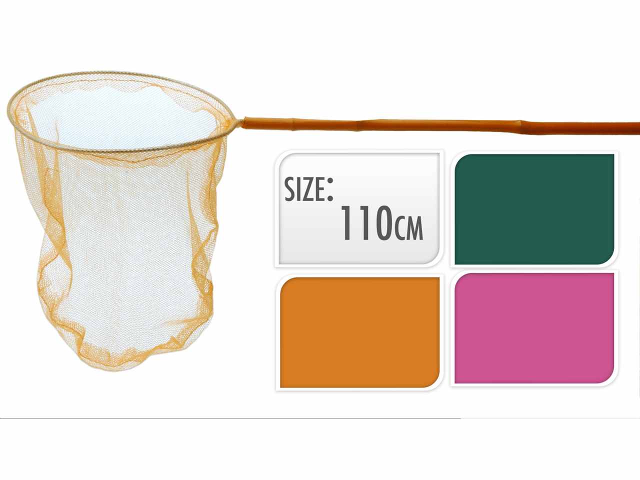 Retino da pesca bambu 4 colori 110cm