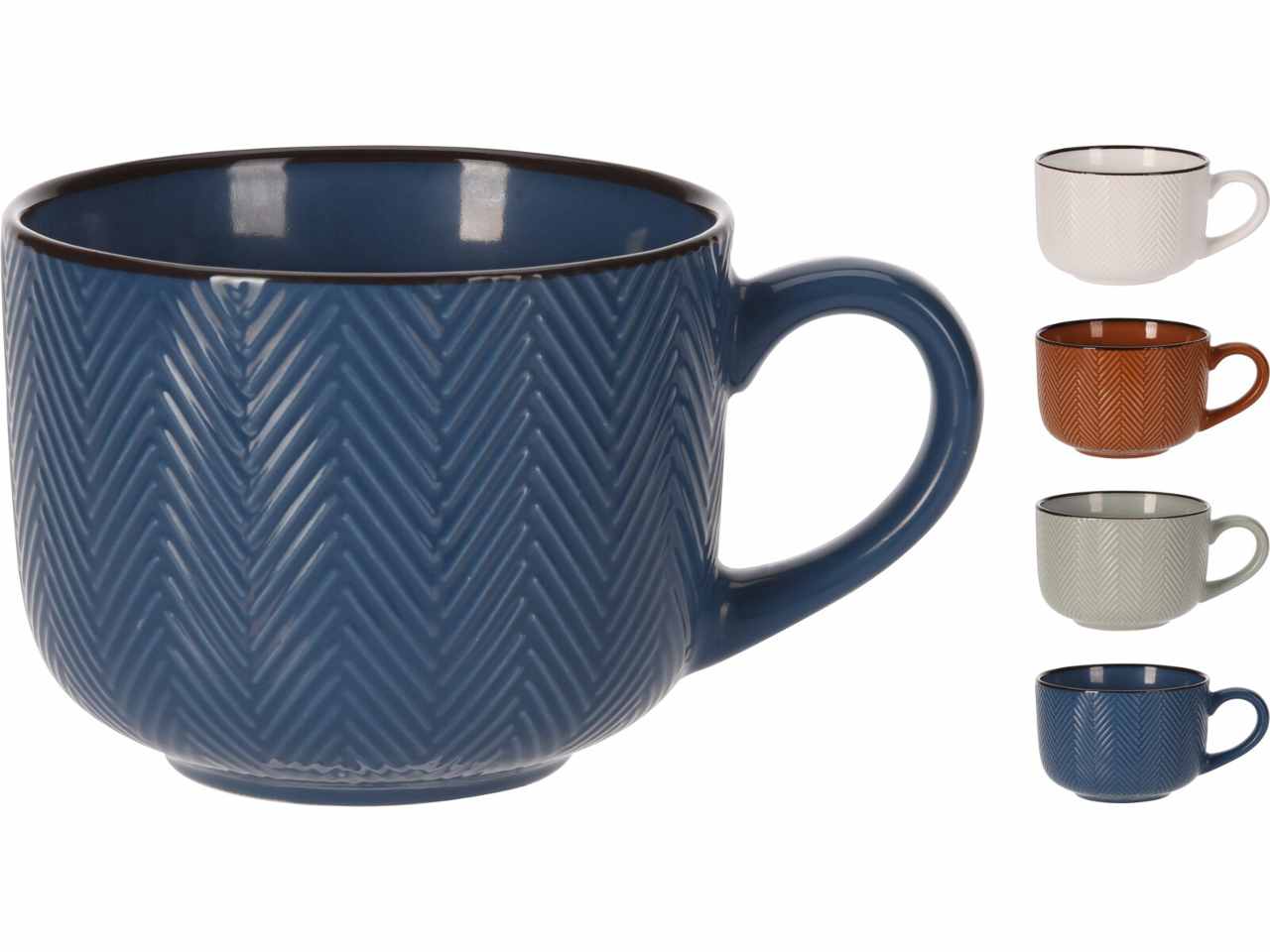 Tazza ceramica 460ml 4ass q97000230