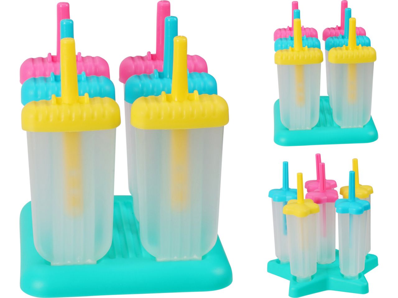 Formine ghiaccioli in 2 assortimenti - confezioni da 6 formine