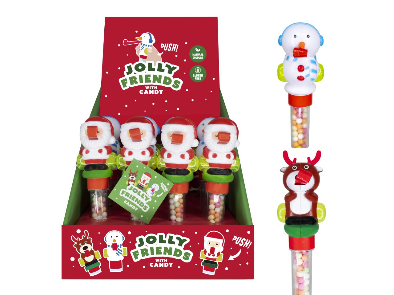 Gioco stick natalizio con caramelle