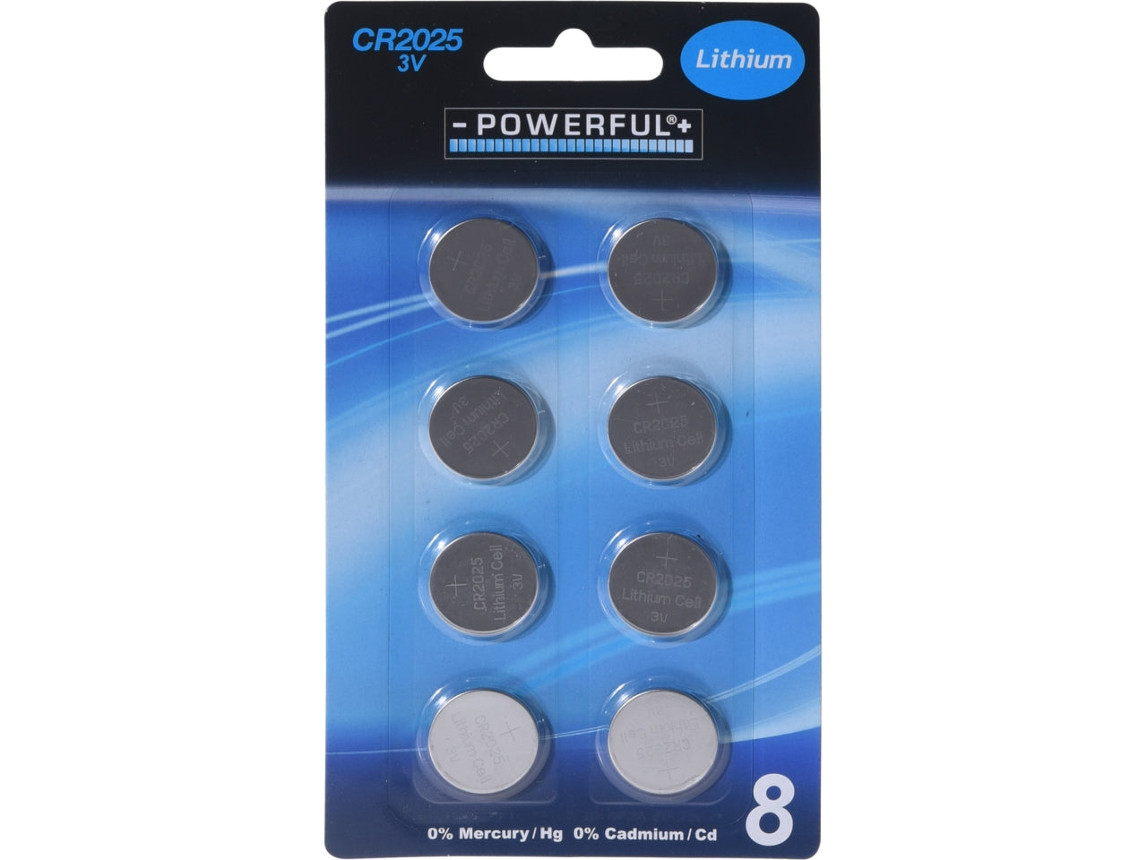 Batterie bottone cr2025 la confezione comprende 8 batterie