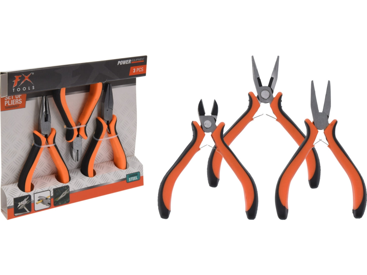 Pinze il set comprende 3 pinze