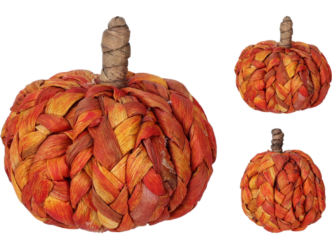 Zucca arancione 7cm in 2 assortimenti