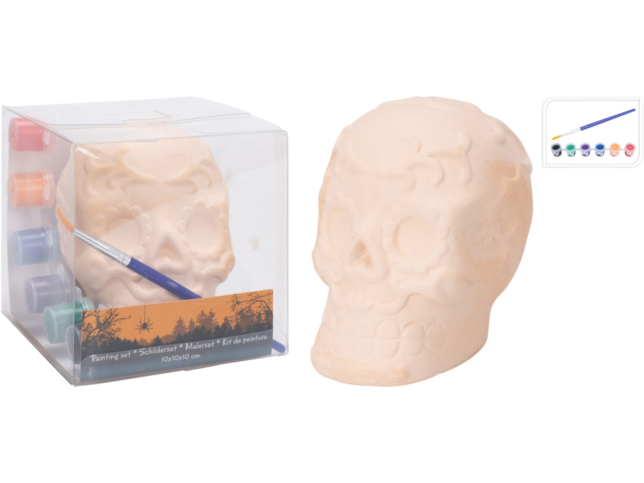 Set pittura teschio per halloween