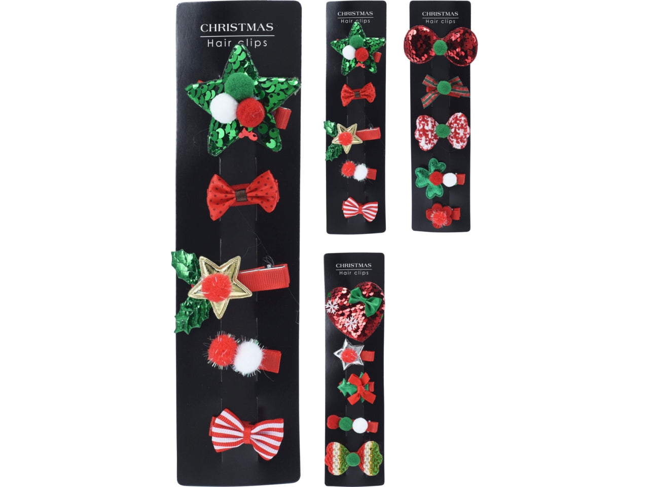 Mollette per capelli natalizie