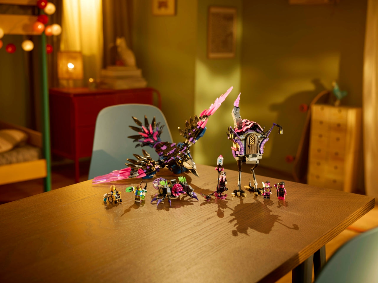 LEGO DREAMZzz Corvo di Mezzanotte della Mai-Strega, Giocattolo d'Avventura Trasformabile in Casa o Ragno, Giochi Creativi per Bambini e Bambine da 9 Anni in su con 6 Personaggi, Idea Regalo 71478
