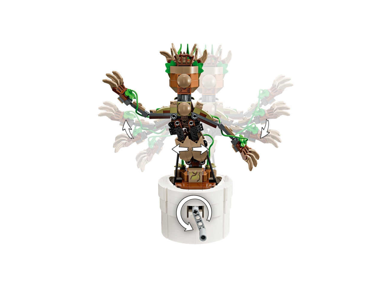 LEGO Marvel - Giocattolo animato di Groot costruibile per bambini: Groot ballerino è un regalo interattivo per i bambini e le bambine dai 10 anni in su 76297