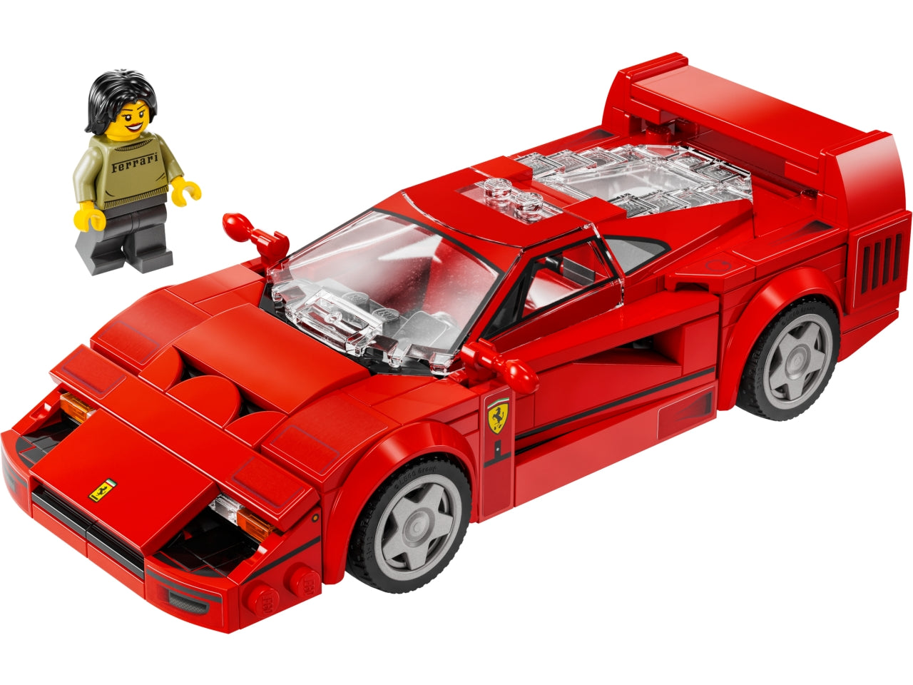 LEGO Speed Champions - Auto giocattolo Ferrari per bambini: veicolo costruibile della Supercar Ferrari F40 per i bambini e le bambine dai 9 anni in su, nostalgici amanti delle auto e fan della Ferrari 76934