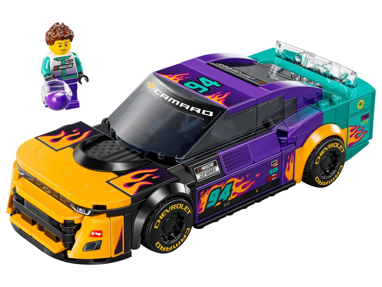 LEGO Speed Champions - Auto giocattolo NASCAR per bambini: auto da corsa NASCAR Next Gen Chevrolet Camaro ZL1 per i bambini e le bambine dai 9 anni in su e per i fan di NASCAR 76935