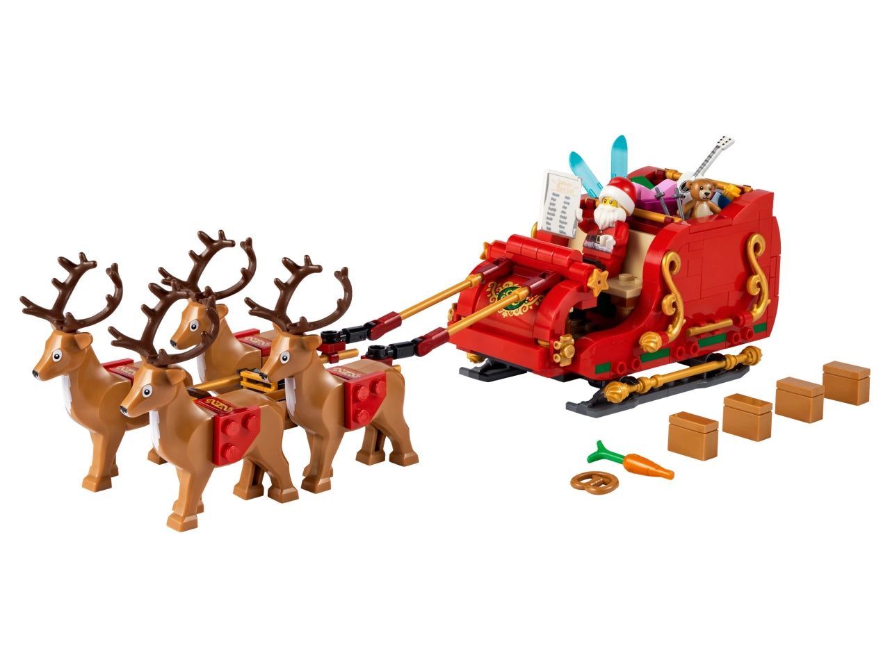 Lego lel seasons la slitta di babbo natale - 343 pezzi per bambini di età 9+ 40449