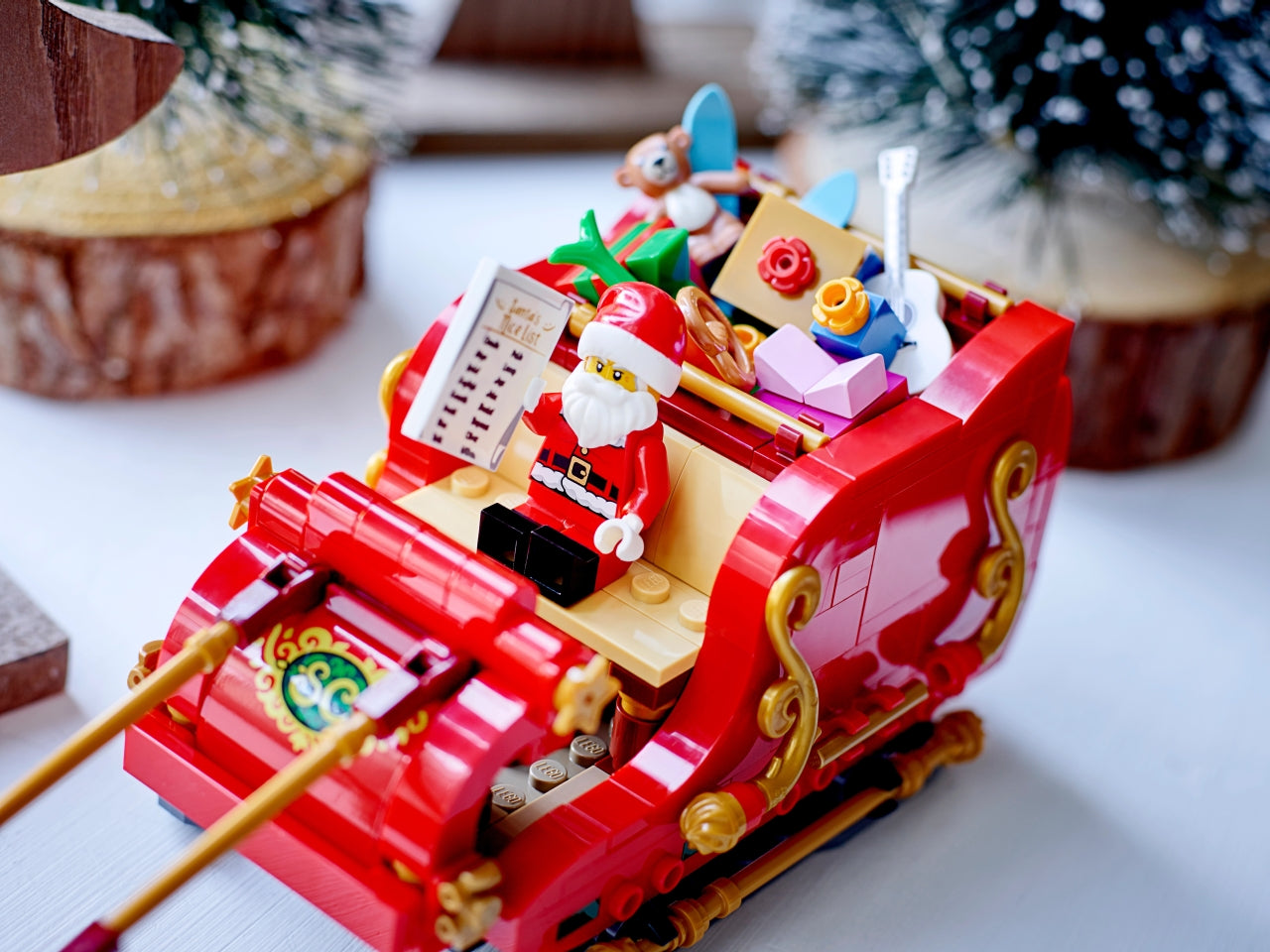 Lego lel seasons la slitta di babbo natale - 343 pezzi per bambini di età 9+ 40449