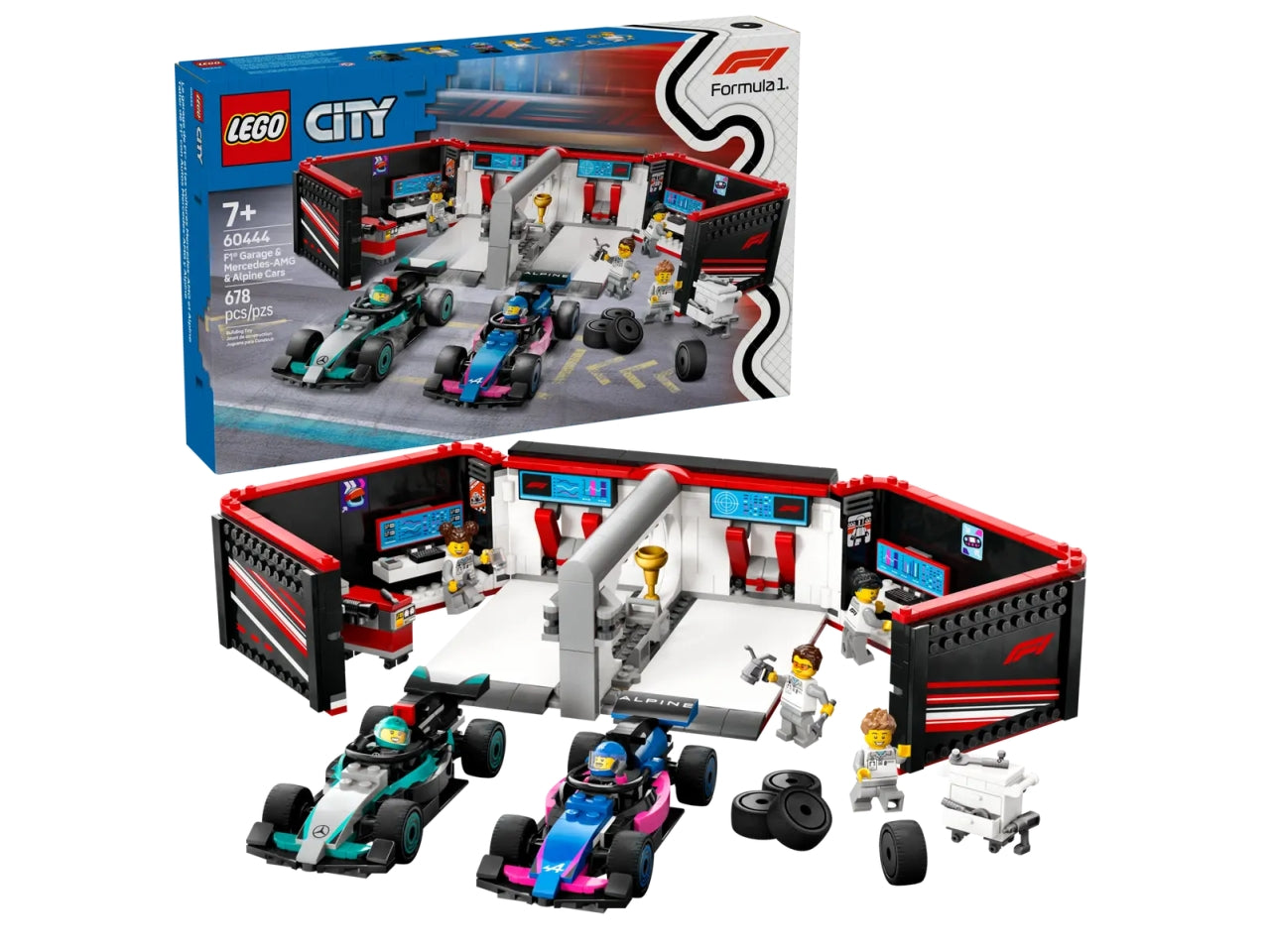 Lego City Formula 1 678 pezzi per età 7+ 60444