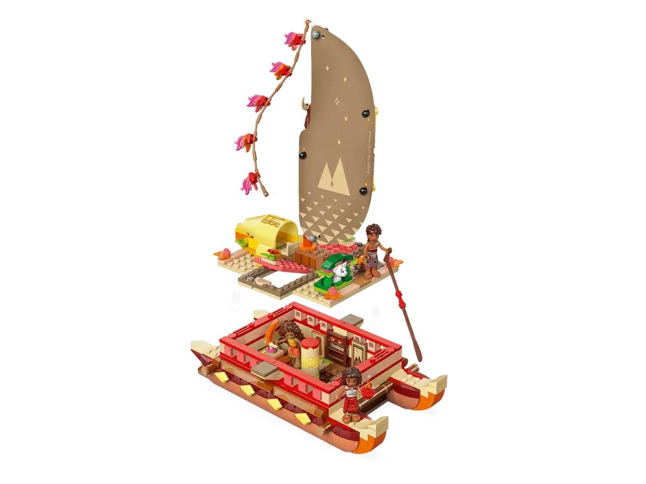 Lego Disney princess la canoa di vaiana 529 pezzi per età 6+ 43270