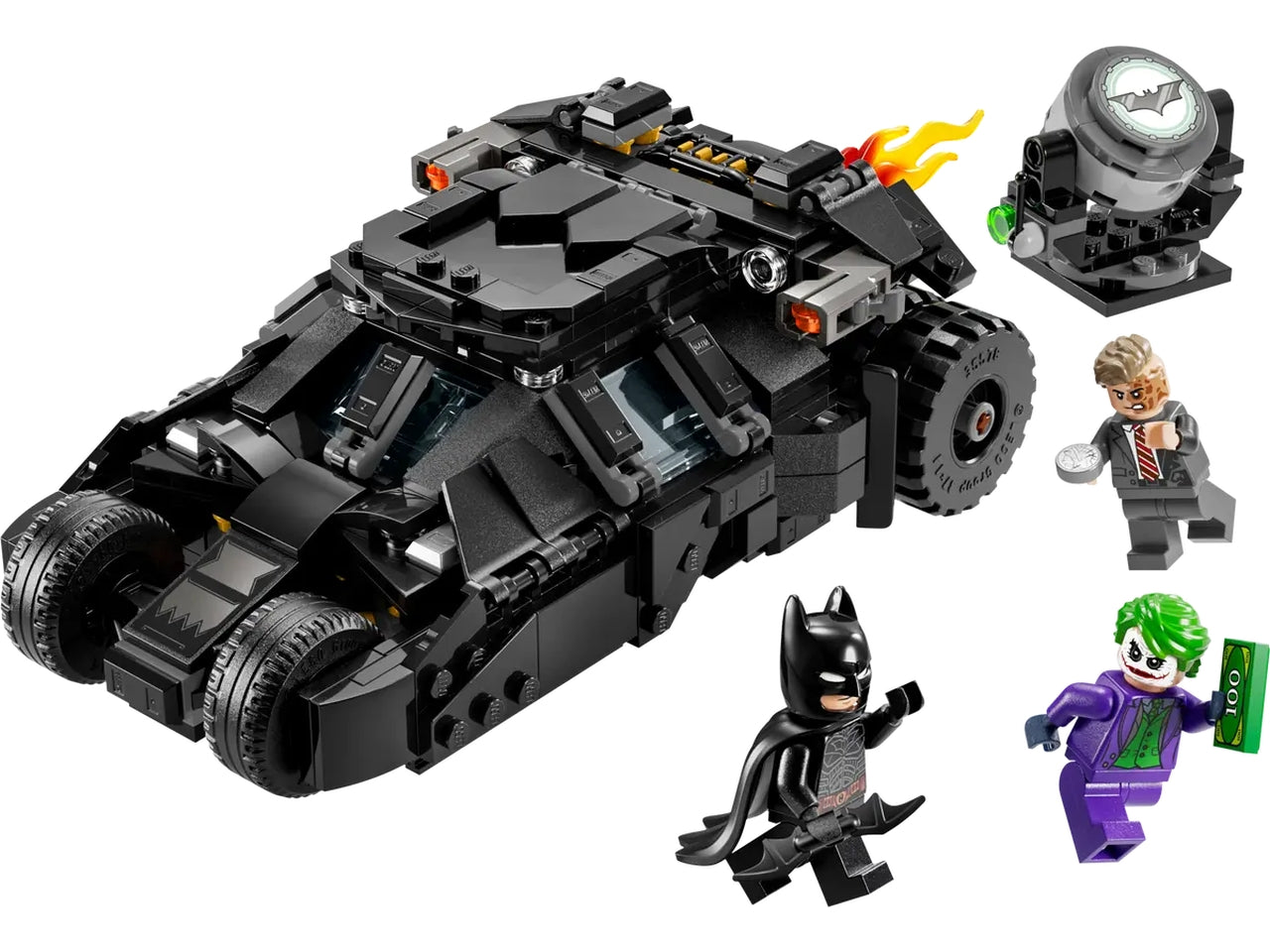 Lego Super Heroes DC tumbler di baan contro two-face e the joker 429 pezzi per età 8+ 76303