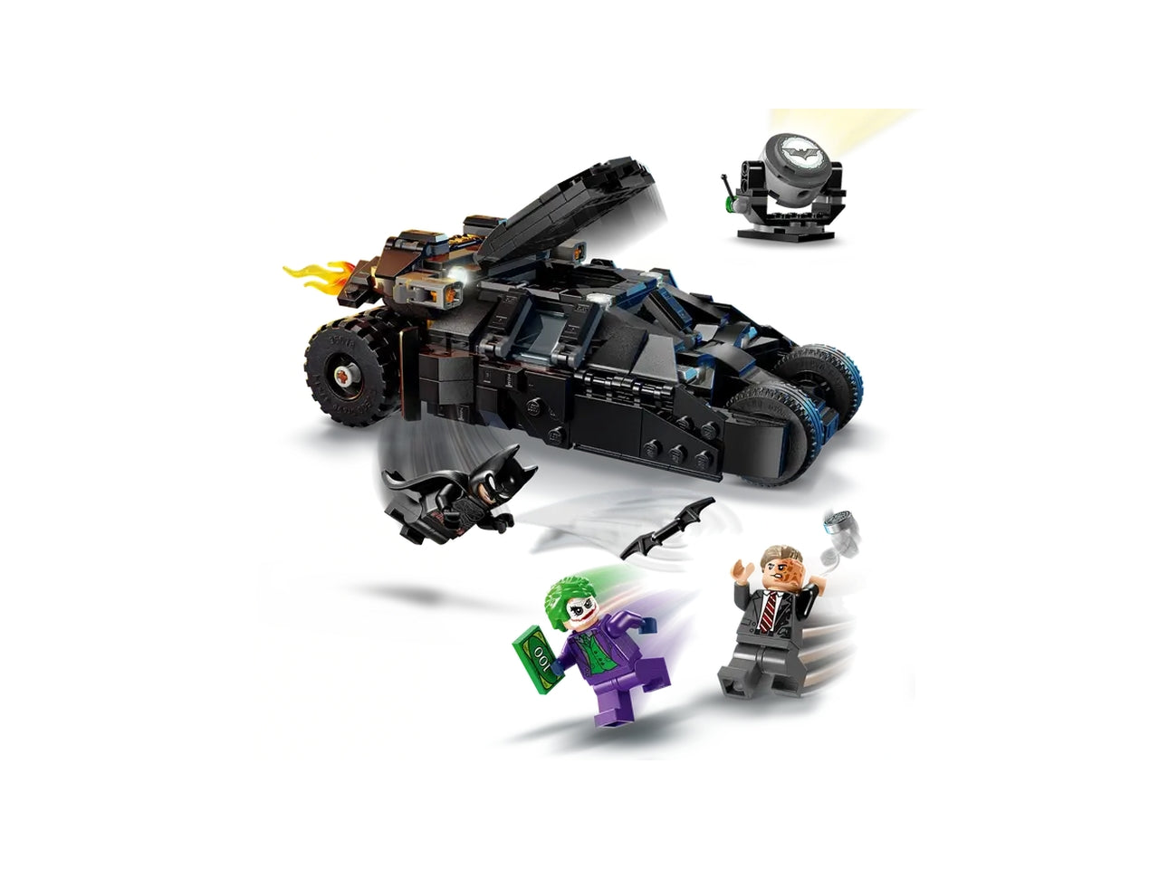 Lego Super Heroes DC tumbler di baan contro two-face e the joker 429 pezzi per età 8+ 76303